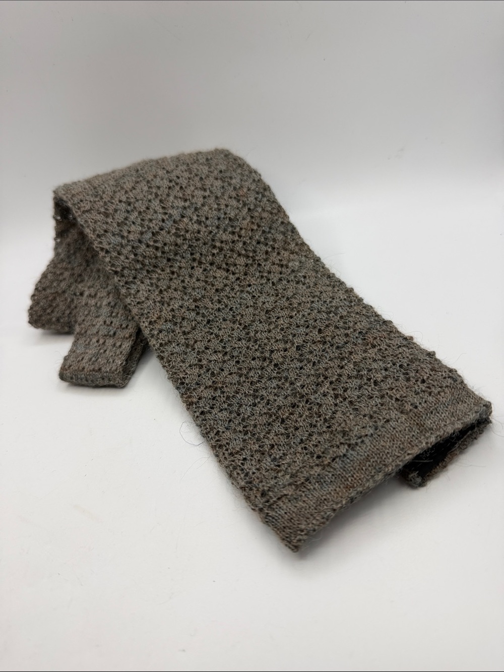 Polo by Ralph Lauren Brittany Ltd. 100% Alpaca Knit Batwing Square Profile Tie
